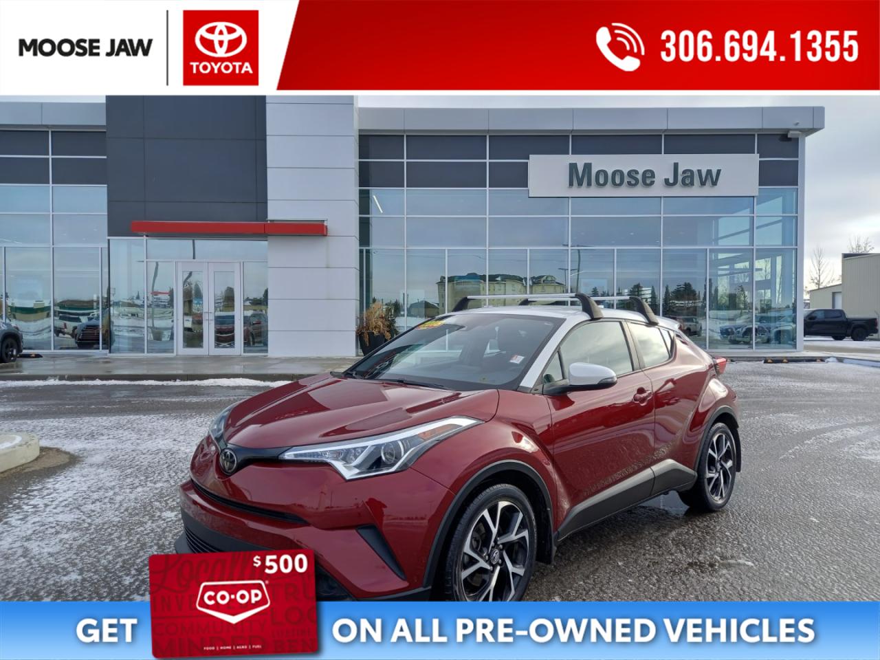 Used 2018 Toyota C-HR LOCAL PURCHASE,HARD TO FIND XLE PREMIUM,2.0L FWD,SPORT HEATED BUCKETS,REMOTE STARTER,DUAL ZONE AUTO CLIMATE CONTROL,TOYOTA SAFETY SENSE,RADAR CRUISE,LANE DEPARTURE,PRE-COLLISION,BACK UP CAMERA for sale in Moose Jaw, SK