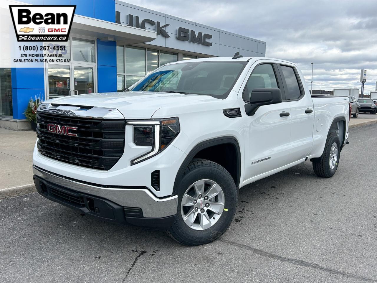 New 2025 GMC Sierra 1500 Pro 2.7L 4CYL WITH REMOTE ENTRY, HITCH GUIDANCE, HD REAR VISION CAMERA, EZ LIFT TAILGATE for sale in Carleton Place, ON