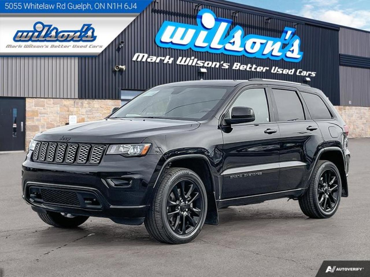 Used 2021 Jeep Grand Cherokee Altitude 4WD, Leather-Suede Seats, Trailer Tow Pkg, Nav, Heated Steering + Seats, CarPlay + Android for sale in Guelph, ON