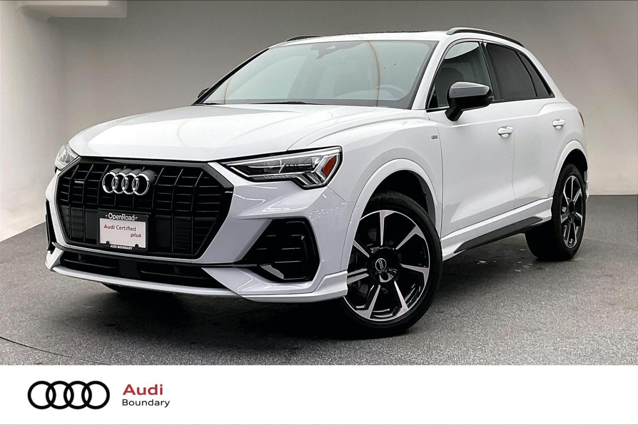 You can expect that this vehicle will feel like a brand new car with the Audi Certified :plus Program. The entails a 300 check-point service inspection, up to 5 years of factory warranty or 100,000KM from the original service date, 30-day/2000 KM exchange privilege, a FREE CarFax and 24/7 Roadside Assistance. Visit us at OpenRoad Audi Boundary and book a test drive with one of our Audi Brand Specialists! We look forward to seeing you soon!