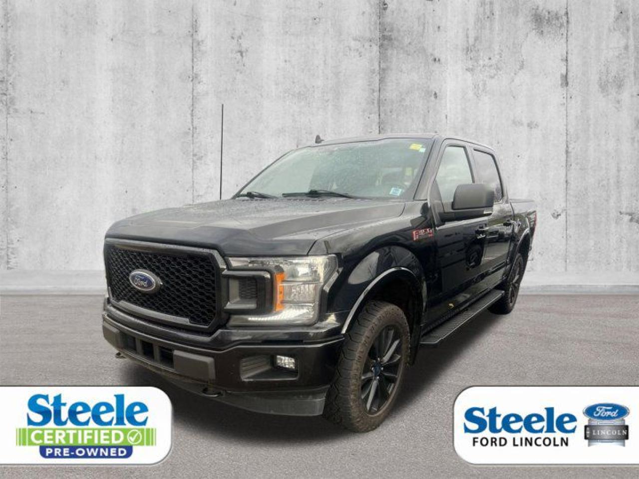 Agate Black Metallic2019 Ford F-150 XLT4WD 10-Speed Automatic 2.7L V6 EcoBoostVALUE MARKET PRICING!!, 4WD.ALL CREDIT APPLICATIONS ACCEPTED! ESTABLISH OR REBUILD YOUR CREDIT HERE. APPLY AT https://steeleadvantagefinancing.com/6198 We know that you have high expectations in your car search in Halifax. So if youre in the market for a pre-owned vehicle that undergoes our exclusive inspection protocol, stop by Steele Ford Lincoln. Were confident we have the right vehicle for you. Here at Steele Ford Lincoln, we enjoy the challenge of meeting and exceeding customer expectations in all things automotive.