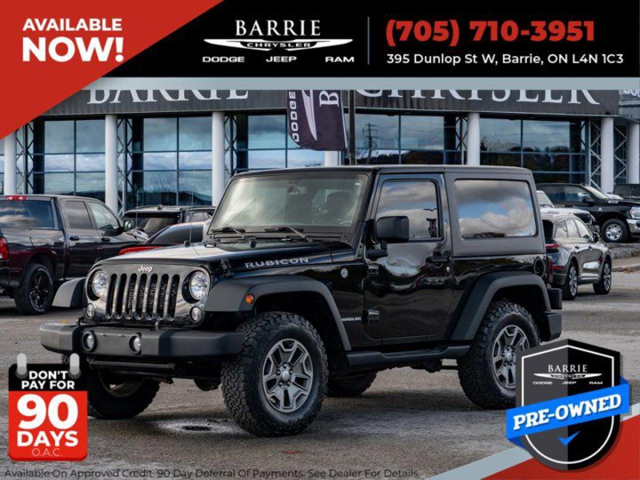 Used 2017 Jeep Wrangler RUBICON for sale in Barrie, ON