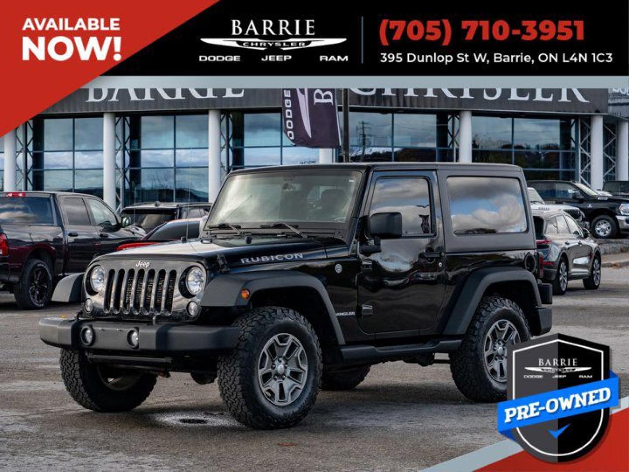 Used 2017 Jeep Wrangler RUBICON for sale in Barrie, ON