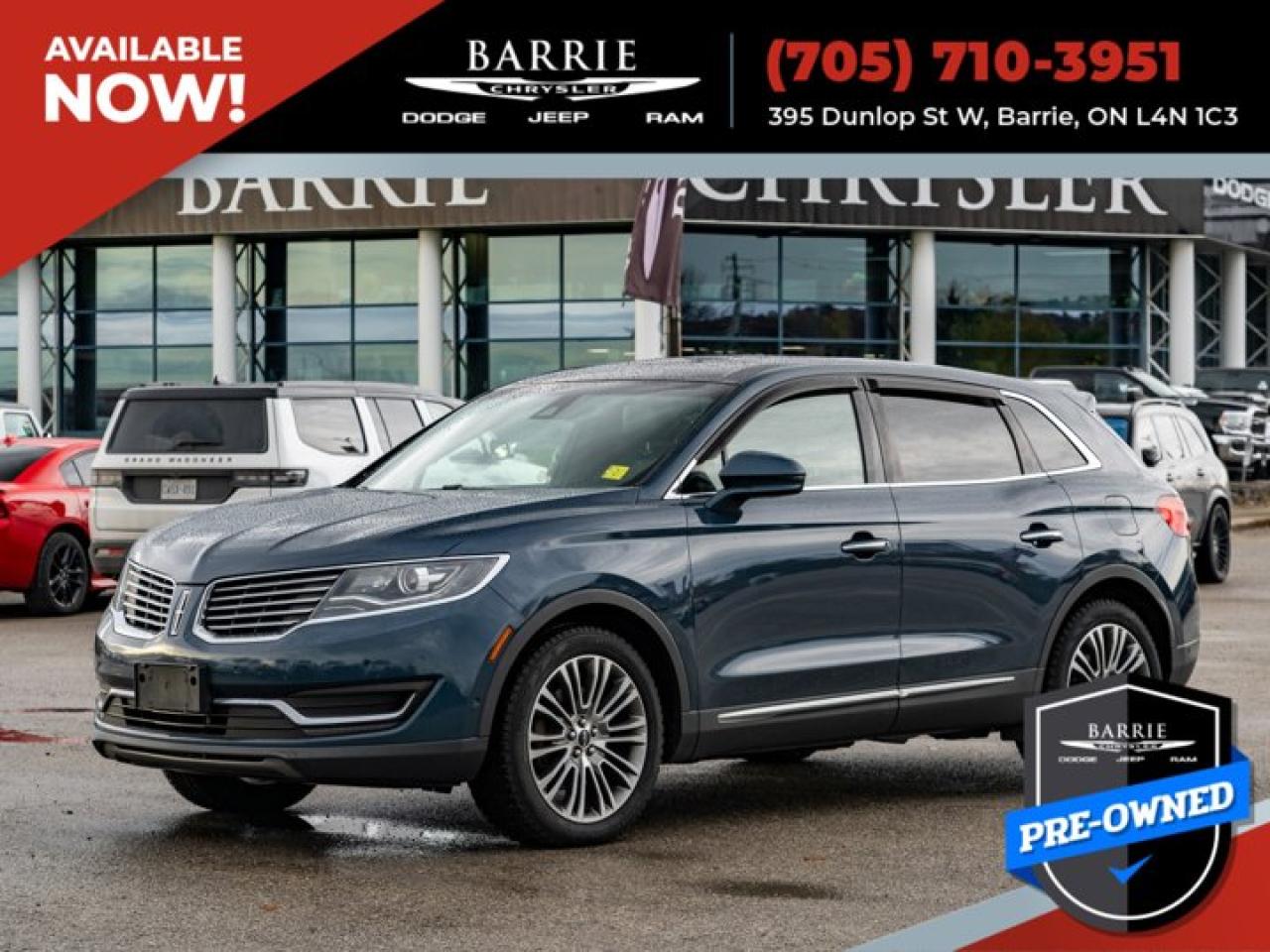 Used 2016 Lincoln MKX Reserve for sale in Barrie, ON