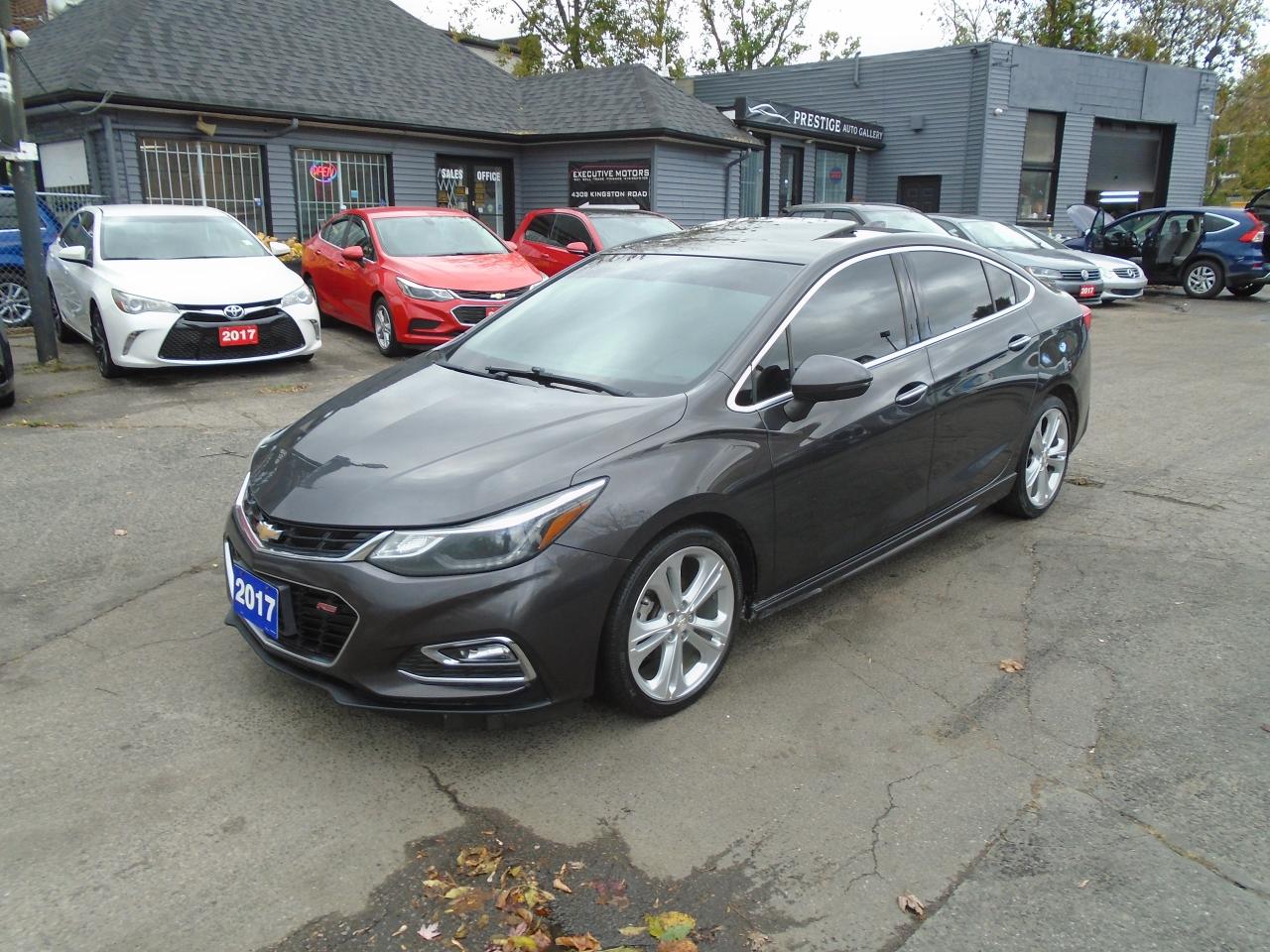 Used 2017 Chevrolet Cruze PREMIER/ LEATHER /ROOF / NAVI/ REAR CAM/ HTD SEATS for sale in Scarborough, ON