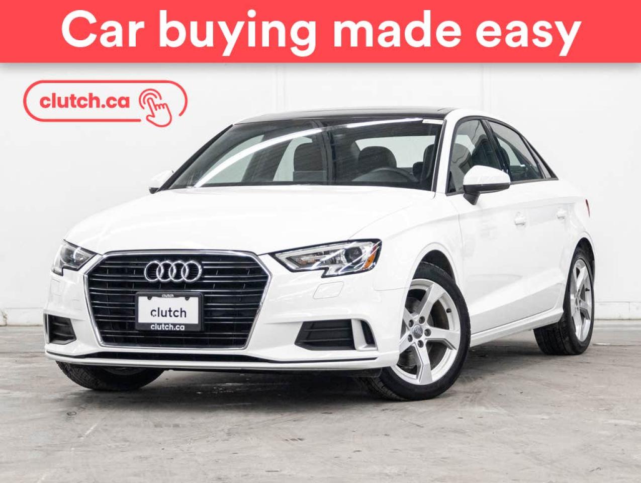 Used 2019 Audi A3 Komfort w/ Apple CarPlay & Android Auto, Dual Zone A/C, Power Sunroof for sale in Toronto, ON