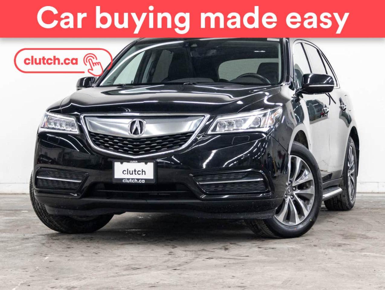 Used 2016 Acura MDX Tech AWD w/  Heated Steering Wheel, Heated Front Seats, Rearview Camera for sale in Toronto, ON