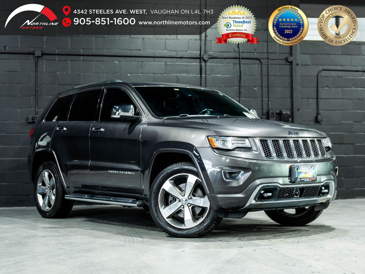 Used 2014 Jeep Grand Cherokee Overland |PANO|NAV|CAM|ADAPTIVE CRUISE CONTROL for sale in Vaughan, ON