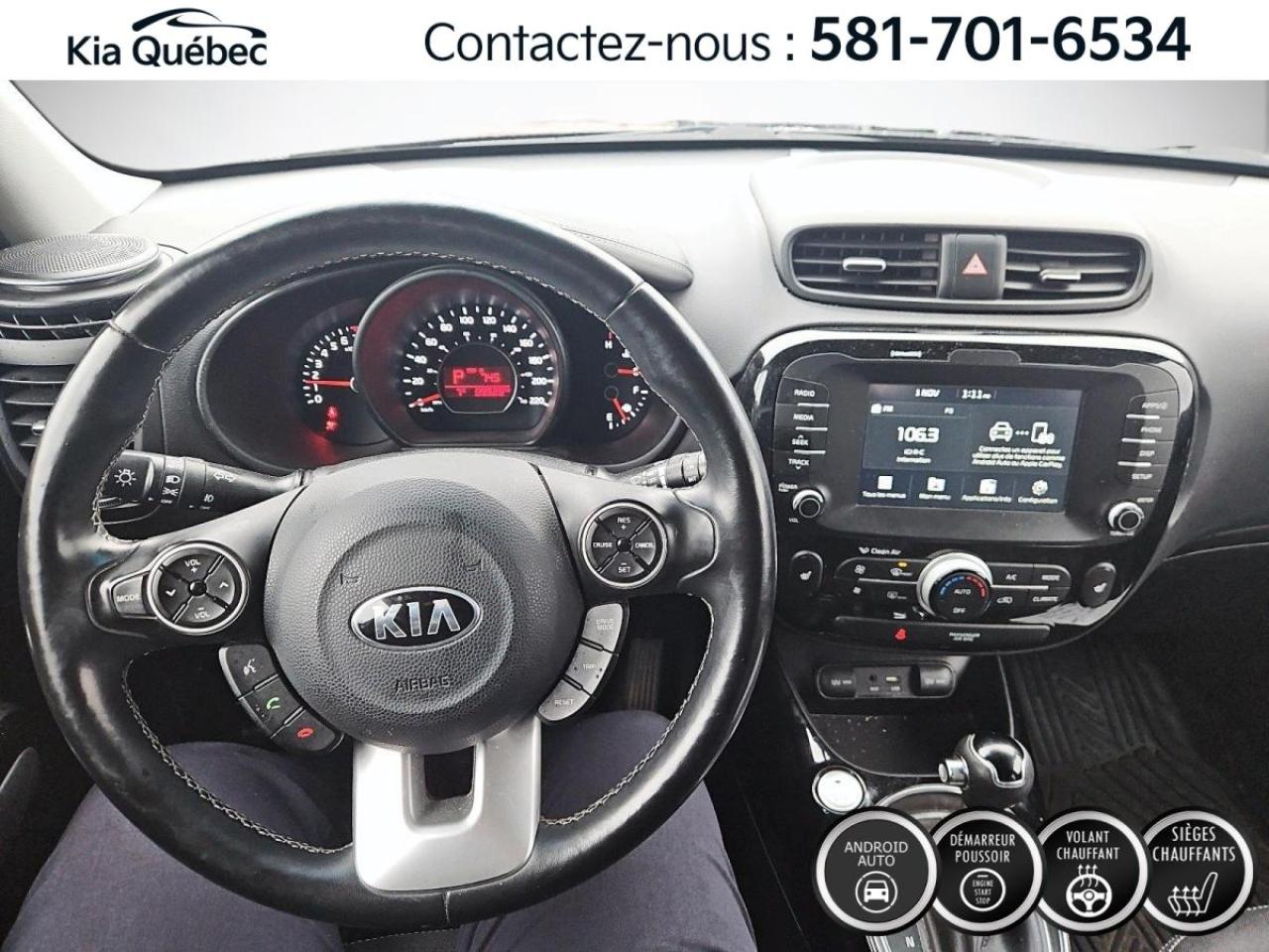 Used 2018 Kia Soul EX+ * BOUTON POUSSOIR* CARPLAY* SIEGES CHAUFFANTS* for sale in Québec, QC