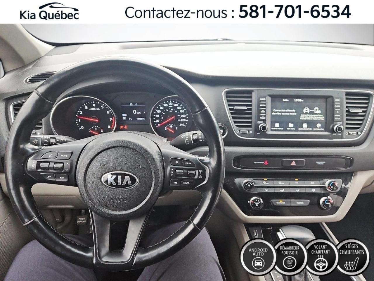 Used 2021 Kia Sedona LX+ * 8 PASSAGERS* CARPLAY* BOUTON POUSSOIR* for sale in Québec, QC