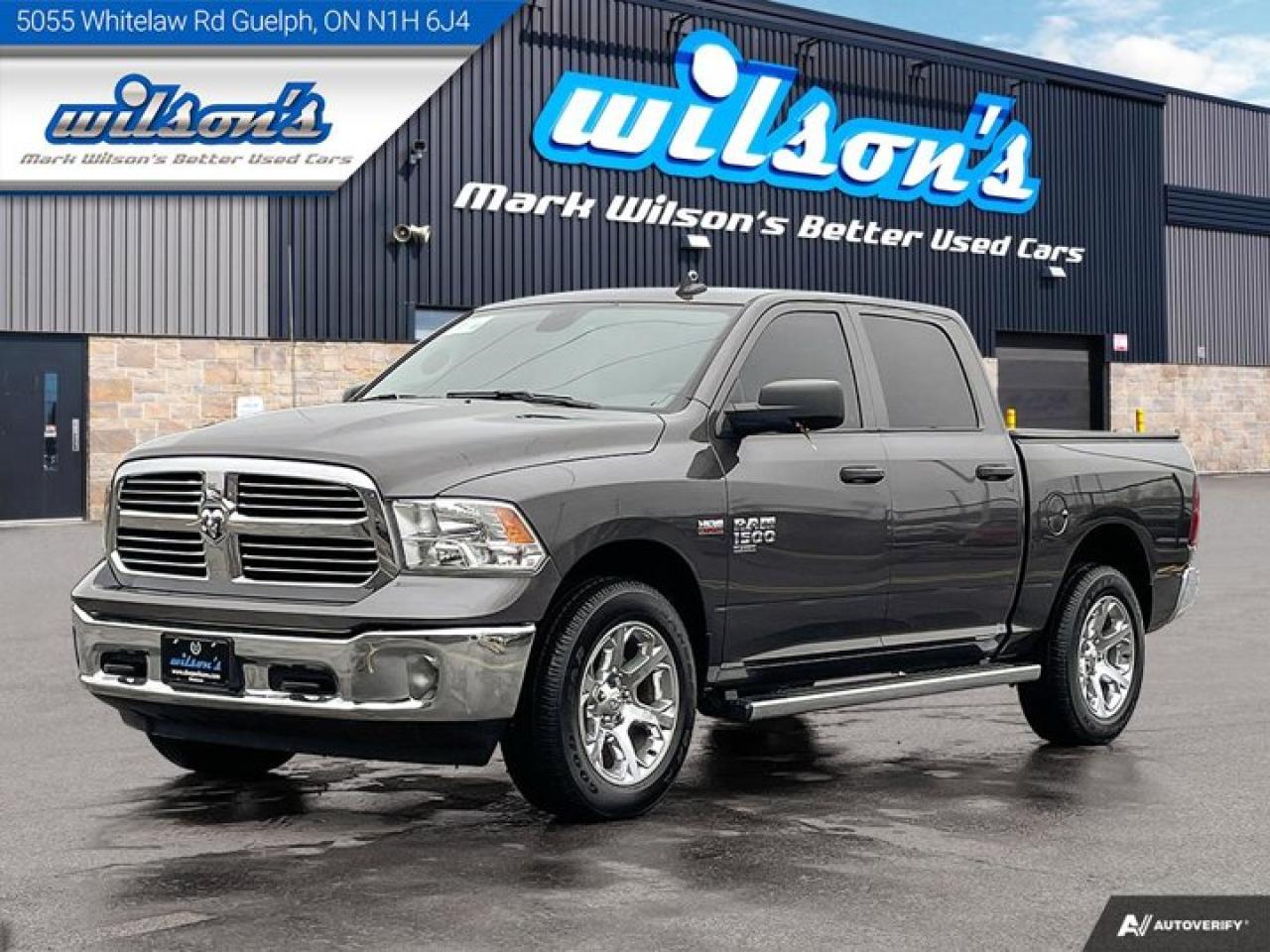 Used 2023 RAM 1500 Classic SLT Crew 4X4, 5.7L Hemi, Sunroof, Heated Steering + Seats, Remote Start, Bucket Seats and more! for sale in Guelph, ON