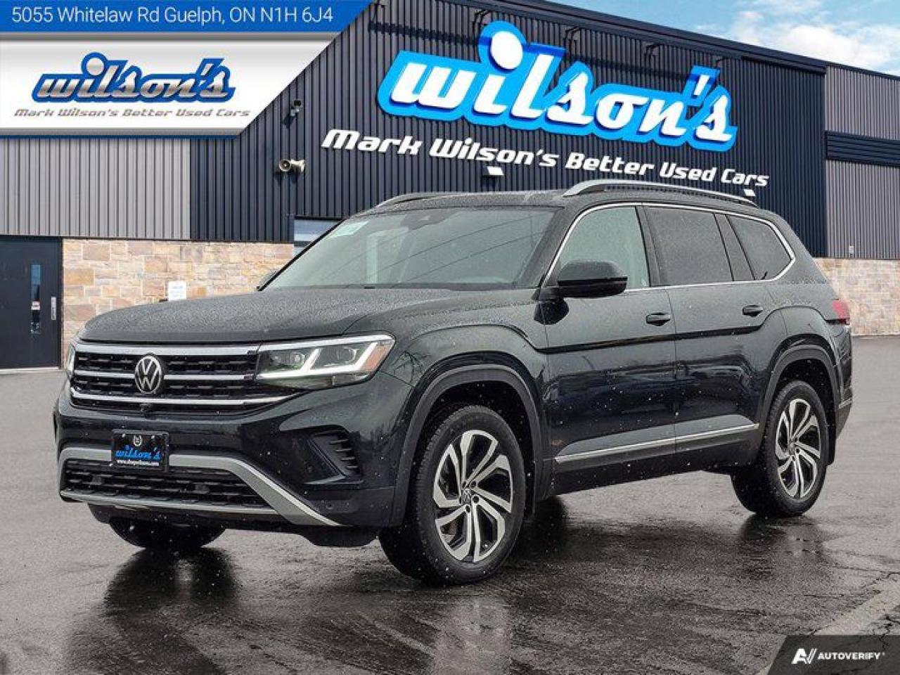 Used 2021 Volkswagen Atlas Execline  AWD, 360 Camera, Fender Audio, Leather, Nav, Sunroof, Cooled + Heated Seats, for sale in Guelph, ON