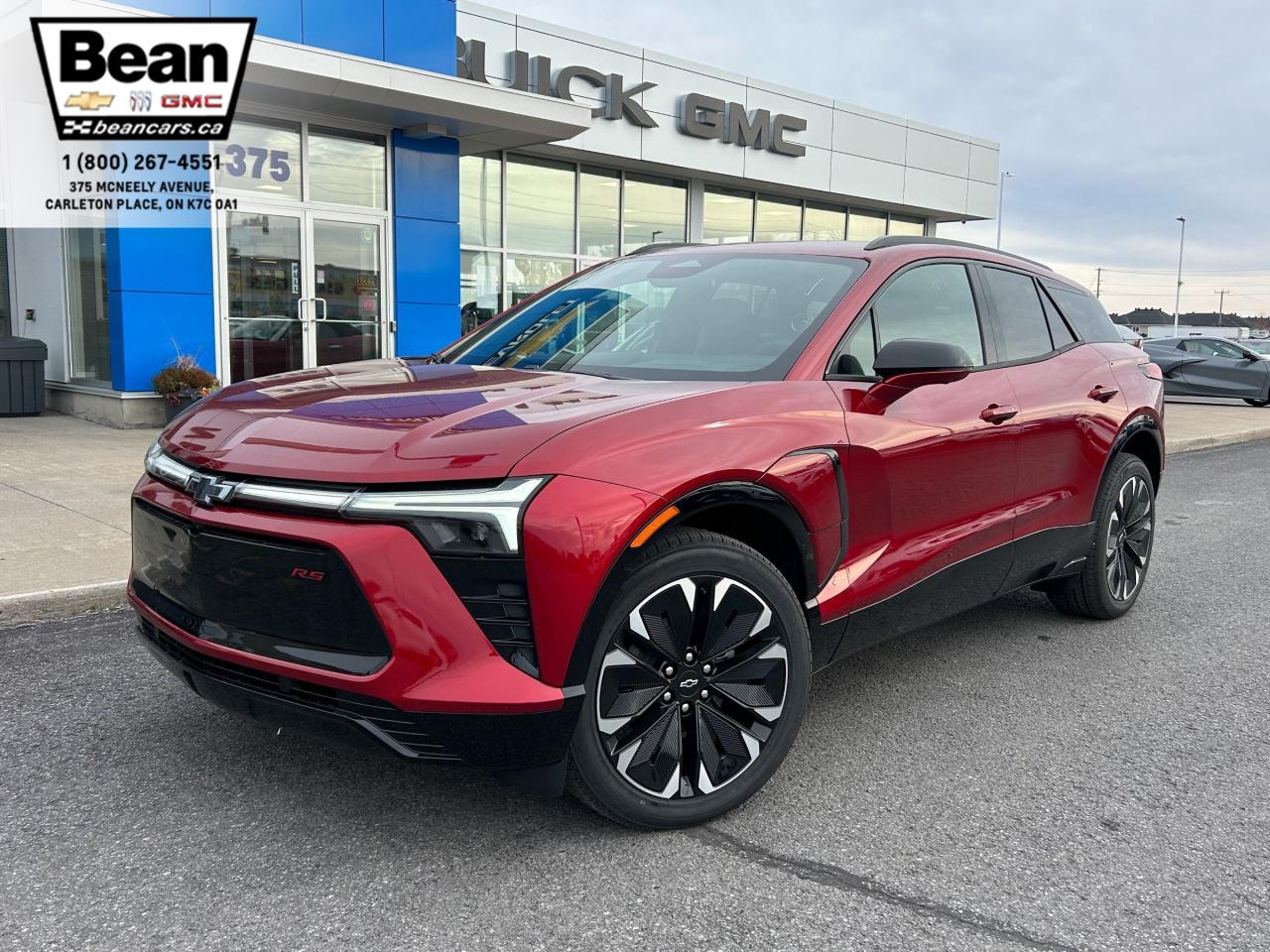 New 2025 Chevrolet Blazer EV RS FULLY ELECTRIC WITH REMOTE START/ENTRY, HEATED SEATS, HEATED STEERING WHEEL, POWER LIFTGATE, HD SURROUND VISION for sale in Carleton Place, ON