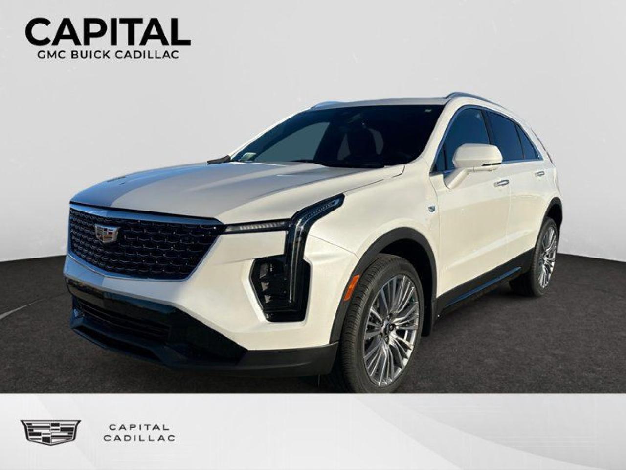 This 2025 Cadillac XT4 in Crystal White Tricoat is equipped with AWD and Turbocharged Gas I4 2.0L/122 engine.The Cadillac XT4 is confident by design. Striking new front and rear LED signature lighting remain distinctively Cadillac and comes standard with eye-catching 18in alloy wheels. With available roof rails that can be used to support bikes and other items, an escape is a must. A thoughtfully created interior provides segment-leading rear leg room and knee clearance for backseat passengers, while there are more than six storage areas in the front-floor console alone. Theres even a special place for your umbrella cleverly designed into the front door panels. The XT4 also allows for ample cargo room behind the 60/40 folding rear seats for additional versatility. The luxurious interior features available massaging front seats with heat and ventilation for a more relaxing drive. And a foot sensor to open the available liftgate hands-free is located underneath the rear of the XT4 and easily identified with ground projection of the Cadillac logo. An all-new turbocharged engine delivers 237hp and 258 lb.-ft. of torque, not to mention it automatically switches to 2-cylinder operation under certain conditions for enhanced efficiency. Its 9-speed automatic transmission, active sport suspension, twin-clutch all-wheel drive and selectable driving modes allow you to own any kind of road. The XT4 offers a range of convenient features for staying connected on the road, including intuitive controls, rear camera mirror, instrument panel, device pairing, Bluetooth integration, and available head-up display. Youll also find a comprehensive suite of safety features such as advanced adaptive cruise control, safety alert seat and automatic braking.Exclusive features of the XT4 Premium Luxury include: 18-in. 10-spoke alloy wheels with Pearl Nickel finish, Illuminated satin chrome accent door handles, Satin aluminum roof rails and side window surrounds, Front and Rear Park Assist, Lane Change Alert with Side Blind Zone Alert, Rear Cross Traffic Alert, and Safety Alert Seat.Check out this vehicles pictures, features, options and specs, and let us know if you have any questions. Helping find the perfect vehicle FOR YOU is our only priority.P.S...Sometimes texting is easier. Text (or call) 306-994-4885 for fast answers at your fingertips!Dealer License #914248Disclaimer: All prices are plus taxes & include all cash credits & loyalties. See dealer for Details.