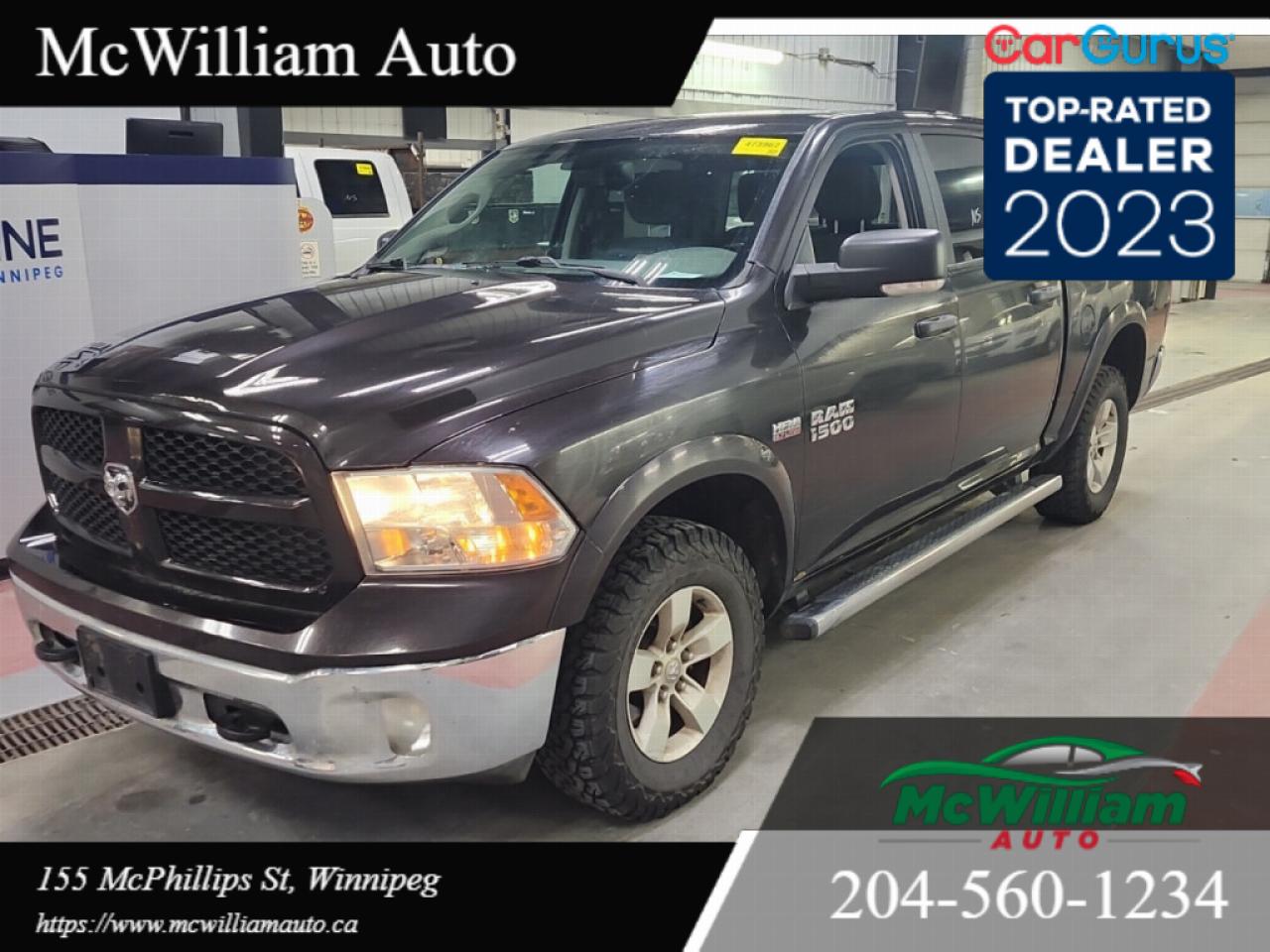 Used 2017 RAM 1500 Outdoorsman Crew Cab *ZERO ACCIDENTS* for sale in Winnipeg, MB