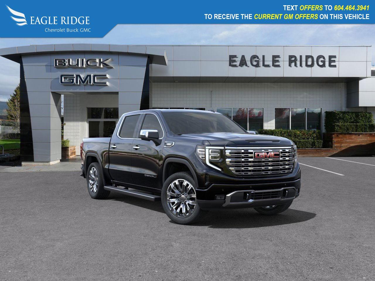 <p>Denali trim, 4x4, navigation, heated seats, 13.4-inch touchscreen with Google Built-In, remote vehicle start, engine control stop-start, auto-lock rear differential, automatic emergency braking, and HD surround vision</p>