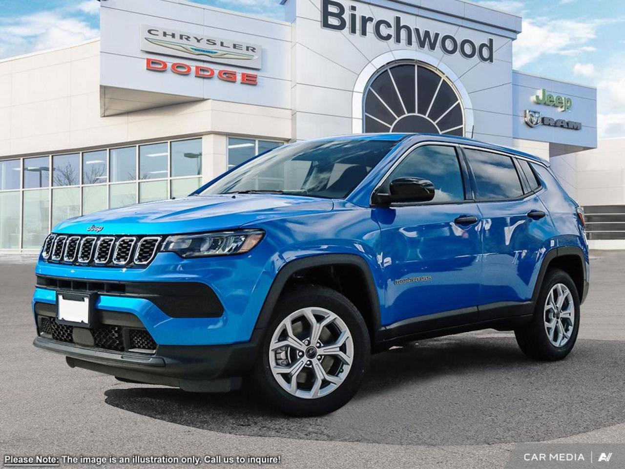 New 2025 Jeep Compass Sport Factory Order - Arriving Soon | Uconnect 5 with 8.4–inch display for sale in Winnipeg, MB