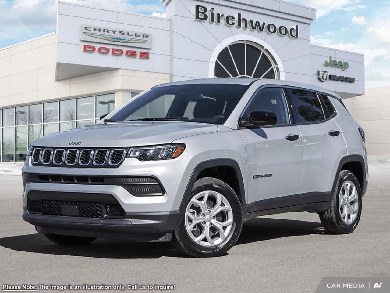 New 2025 Jeep Compass Sport Factory Order - Arriving Soon | Uconnect 5 with 8.4–inch display for sale in Winnipeg, MB