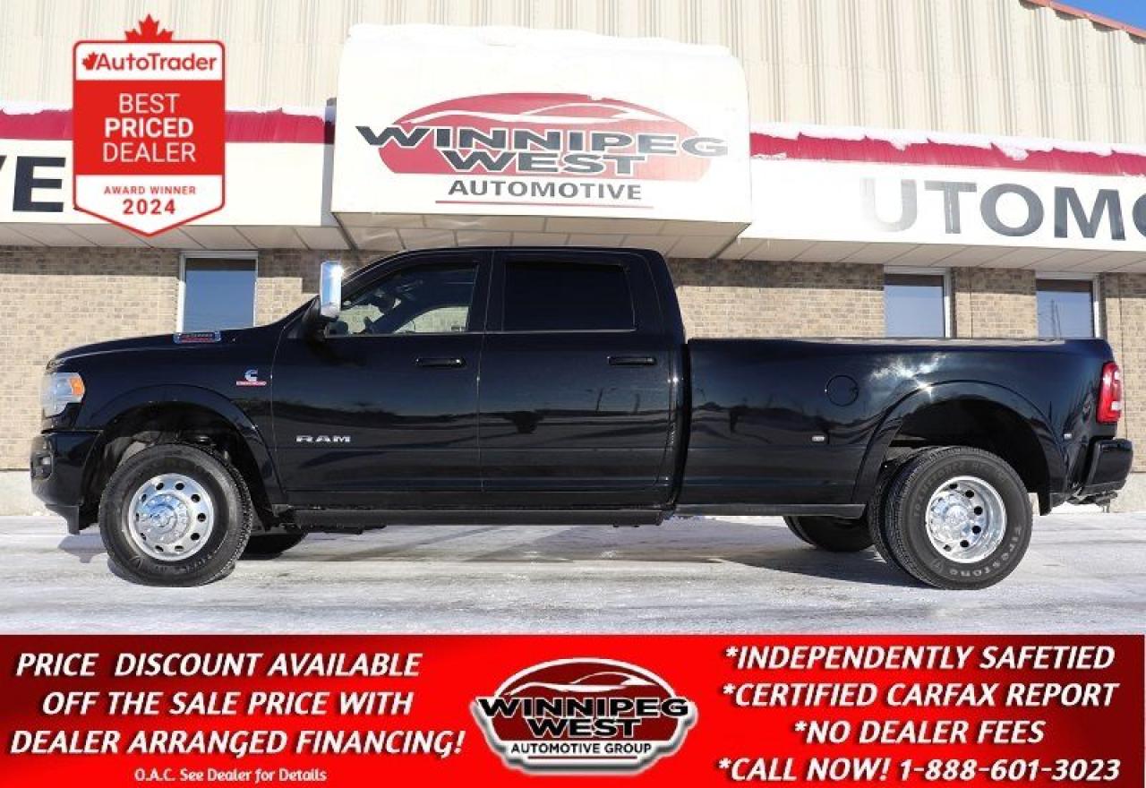 Used 2019 RAM 3500 LARAMIE SPORT 6.7L CUMMINS 4X4 DUALLY, EXCEPTIONAL for sale in Headingley, MB