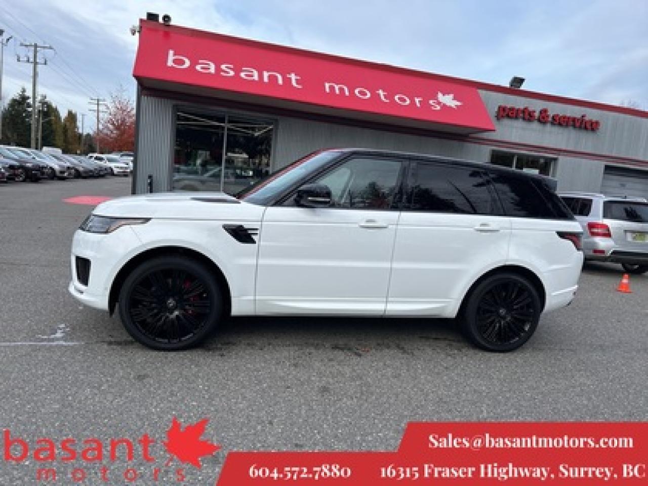 Used 2019 Land Rover Range Rover Sport V8 Supercharged Dynamic, HUD, Rear DVD! for sale in Surrey, BC