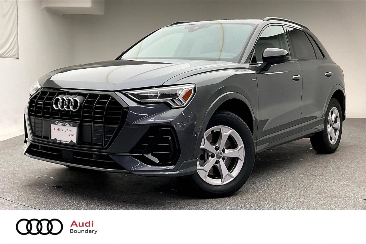 You can expect that this vehicle will feel like a brand new car with the Audi Certified :plus Program. The entails a 300 check-point service inspection, up to 5 years of factory warranty or 100,000KM from the original service date, 30-day/2000 KM exchange privilege, a FREE CarFax and 24/7 Roadside Assistance. Visit us at OpenRoad Audi Boundary and book a test drive with one of our Audi Brand Specialists! We look forward to seeing you soon!