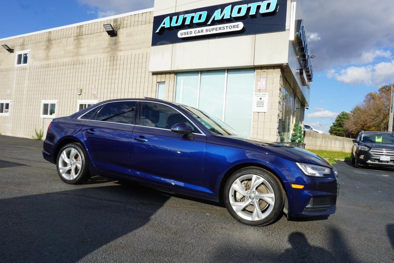 Used 2019 Audi A4 2.0T PROGRESSIV QUATTRO CERTIFIED *1 OWNER*ACCIDENT FREE* CAMERA NAV BLUETOOTH LEATHER HEATED SEATS SUNROOF CRUISE ALLOYS for sale in Burlington, ON