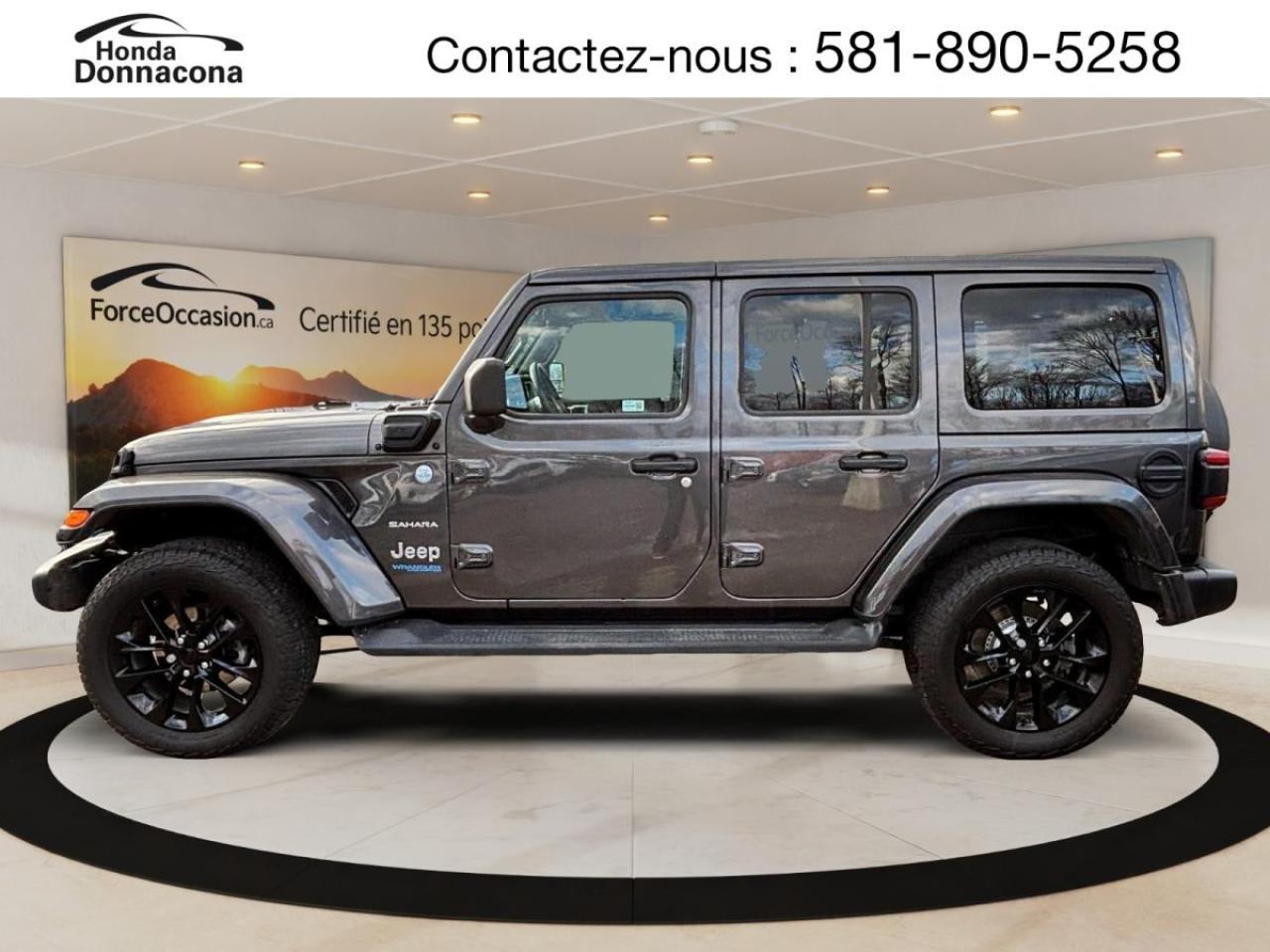 Used 2022 Jeep Wrangler 4xe Unlimited Sahara 4x4 for sale in Donnacona, QC