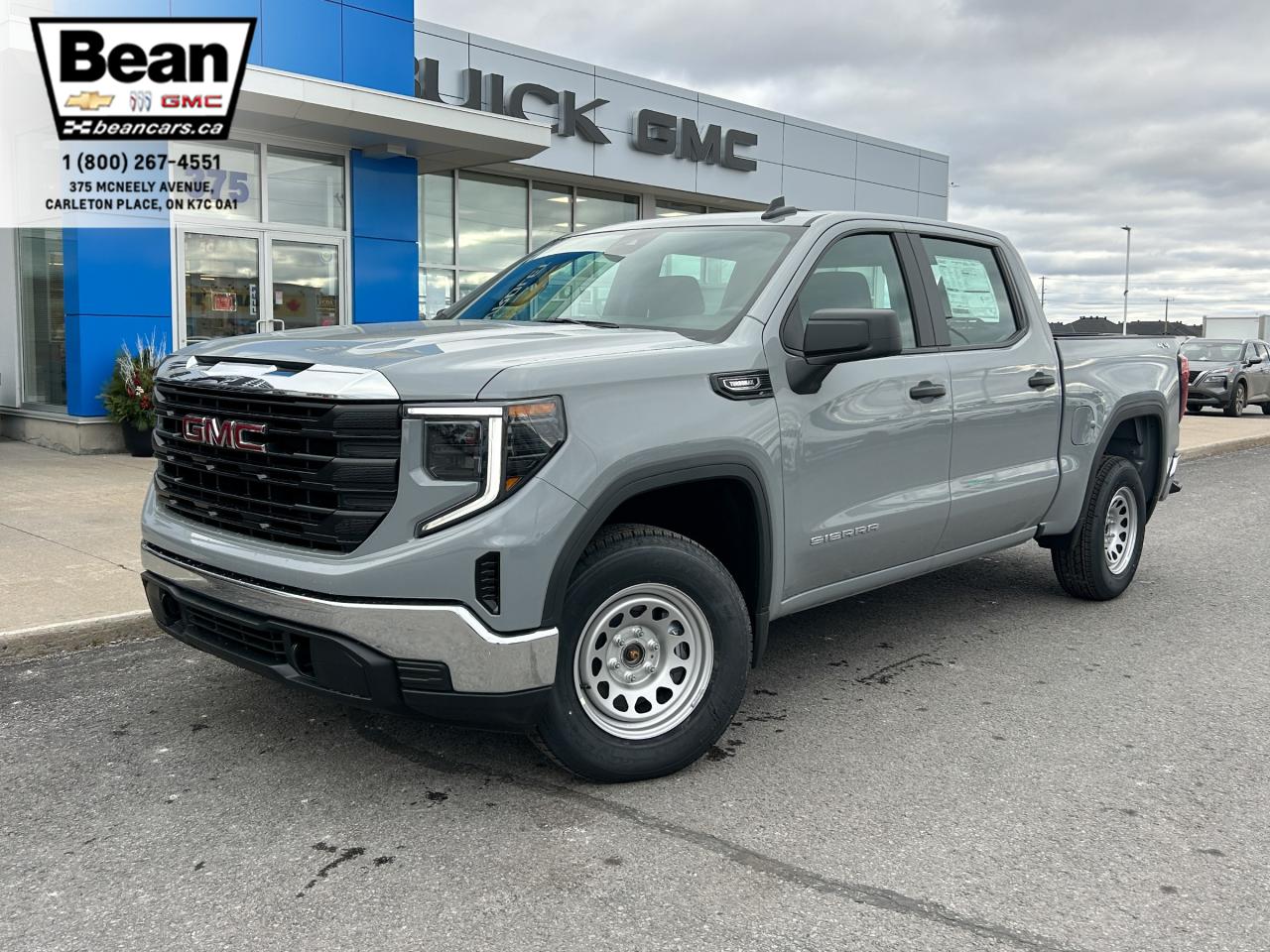 New 2025 GMC Sierra 1500 Pro 2.7L 4CYL WITH REMOTE ENTRY, HITCH GUIDANCE, HD REAR VISION CAMERA, CRUISE CONTROL for sale in Carleton Place, ON