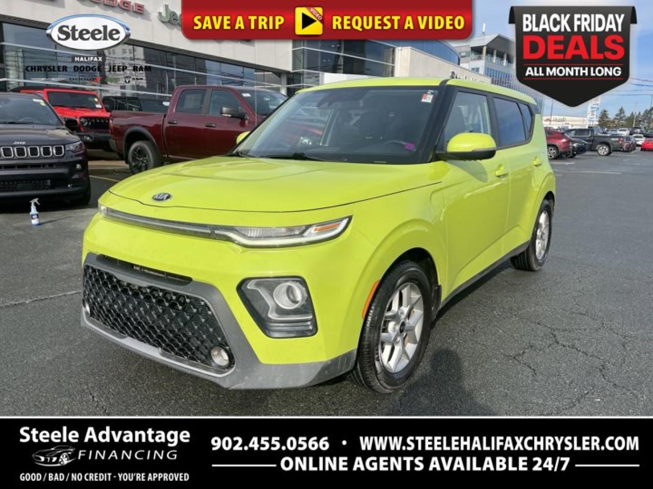 This Used 2020 Kia Soul EX is a reliable and fuel-efficient vehicle that is perfect for city and highway driving. With an odometer reading of 83,441 kilometers, this car has plenty of life left in it. The gasoline engine runs on regular unleaded fuel and delivers a city KM/L of 9 and a highway KM/L of 7, making it an economical choice for daily commuting.Equipped with remote keyless entry, blind spot detection, and a back-up camera, this Kia Soul EX ensures convenience and safety while driving. The radio features a 7 display audio with Android Auto and Apple CarPlay compatibility, along with Bluetooth wireless technology for hands-free calling. With steering wheel mounted audio controls and USB charger included, this car offers modern connectivity options for your convenience. If youre looking for a practical yet stylish vehicle that offers great fuel efficiency and modern features like blind spot detection and advanced infotainment system compatibility, then this Used 2020 Kia Soul EX is the perfect choice for you!Top reasons for buying from Halifax Chrysler: Live Market Value Pricing, No Pressure Environment, State Of The Art facility, Mopar Certified Technicians, Convenient Location, Best Test Drive Route In City, Full Disclosure. Certification Program Details: 85 Point Inspection, 2 Years Fresh MVI, Brake Inspection, Tire Inspection, Fresh Oil Change, Free Carfax Report, Vehicle Professionally Detailed. Here at Halifax Chrysler, we are committed to providing excellence in customer service and will ensure your purchasing experience is second to none! Visit us at 12 Lakelands Boulevard in Bayers Lake, call us at 902-455-0566 or visit us online at www.halifaxchrysler.com *** We do our best to ensure vehicle specifications are accurate. It is up to the buyer to confirm details.***