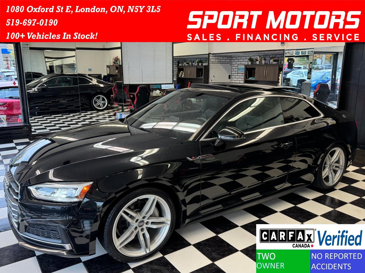 Used 2018 Audi A5 A5 COUPE PREMIUM PLUS S Line+GPS+CAM+CLEAN CARFAX for sale in London, ON