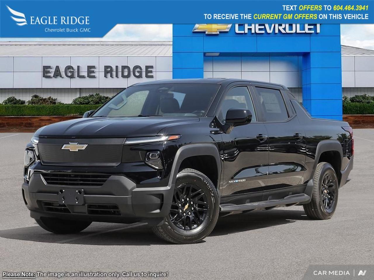 New 2025 Chevrolet Silverado EV Work Truck 510 hp, 600 lb.-ft. torque, 12,500 lbs. max towing, 632 km range, and advanced safety tech for sale in Coquitlam, BC