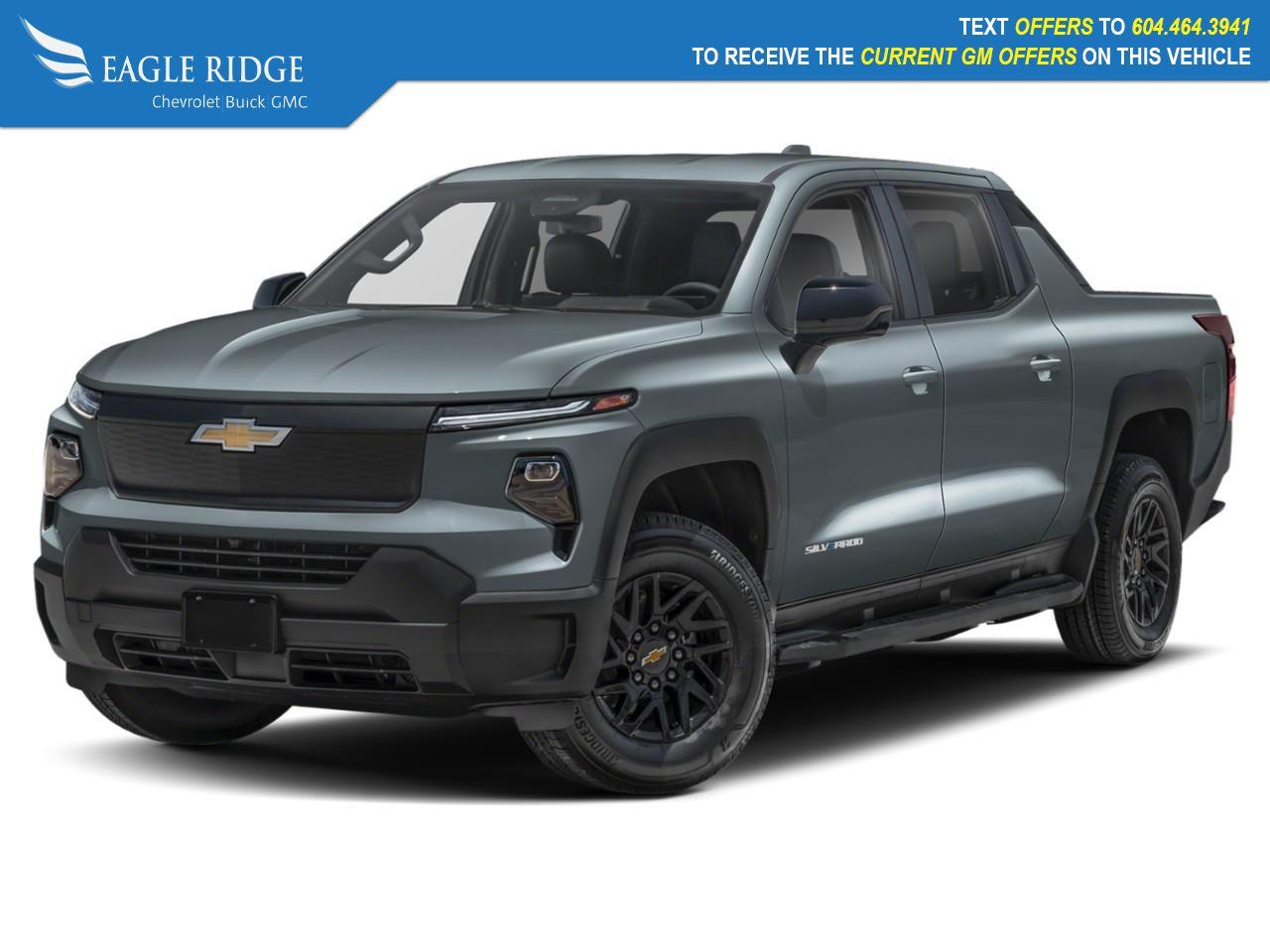 New 2025 Chevrolet Silverado EV Work Truck 510 hp, 600 lb.-ft. torque, 12,500 lbs. max towing, 632 km range, and advanced safety tech for sale in Coquitlam, BC