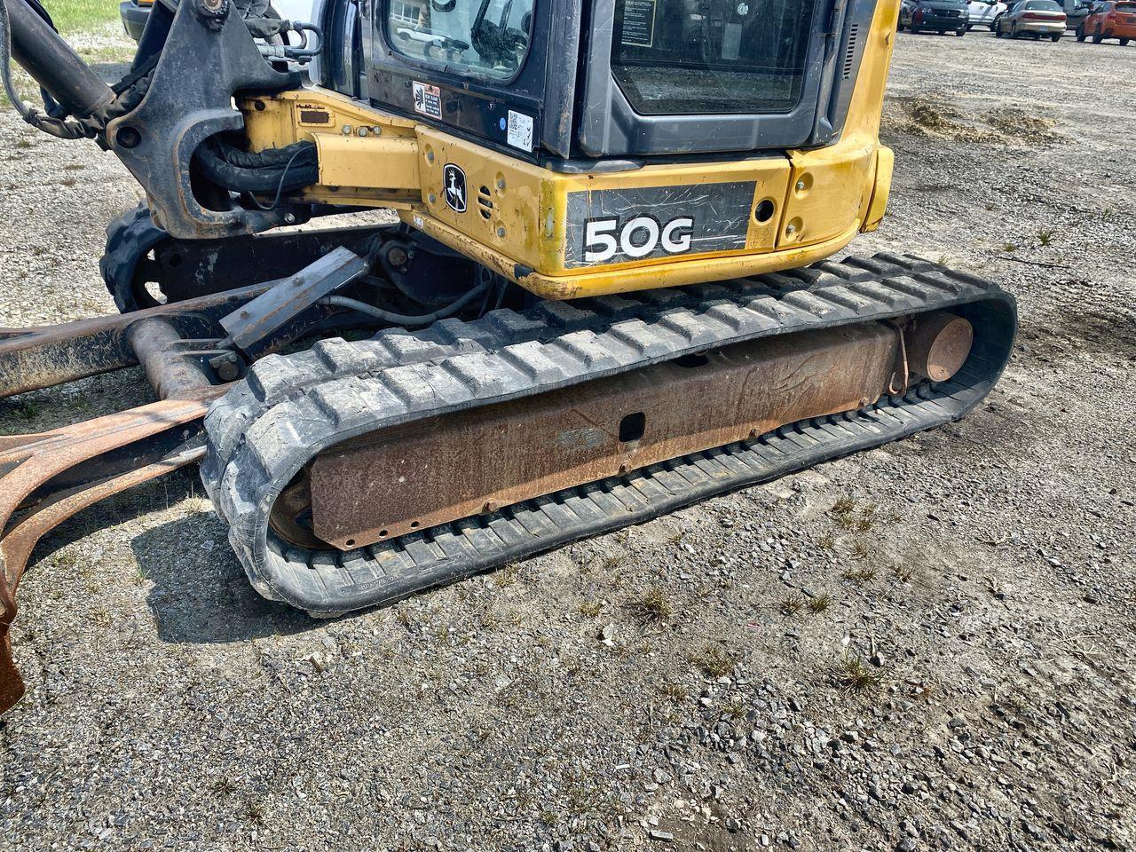 2014 John Deere 50G Mini Excavator EXCAVATOR Model, 50G Mini Excavator. (1-4.9 Tons) 3172 hr. Photo