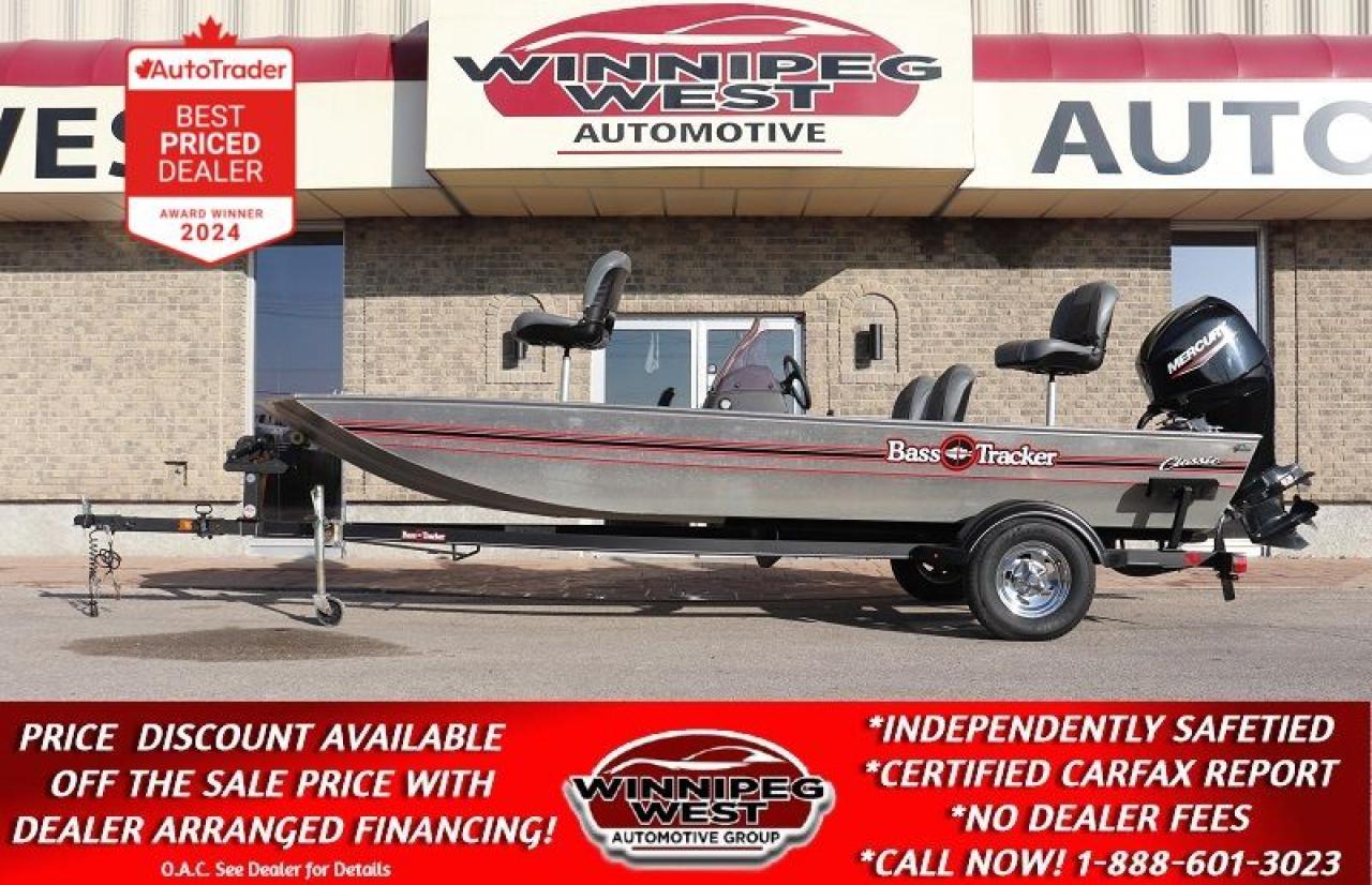 Used 2020 Bass Tracker TRACKER CLASSIC 16.8ft 50HP MERC 4 STROKE & TRAILER PKG, ONLY $106 B/W for sale in Headingley, MB