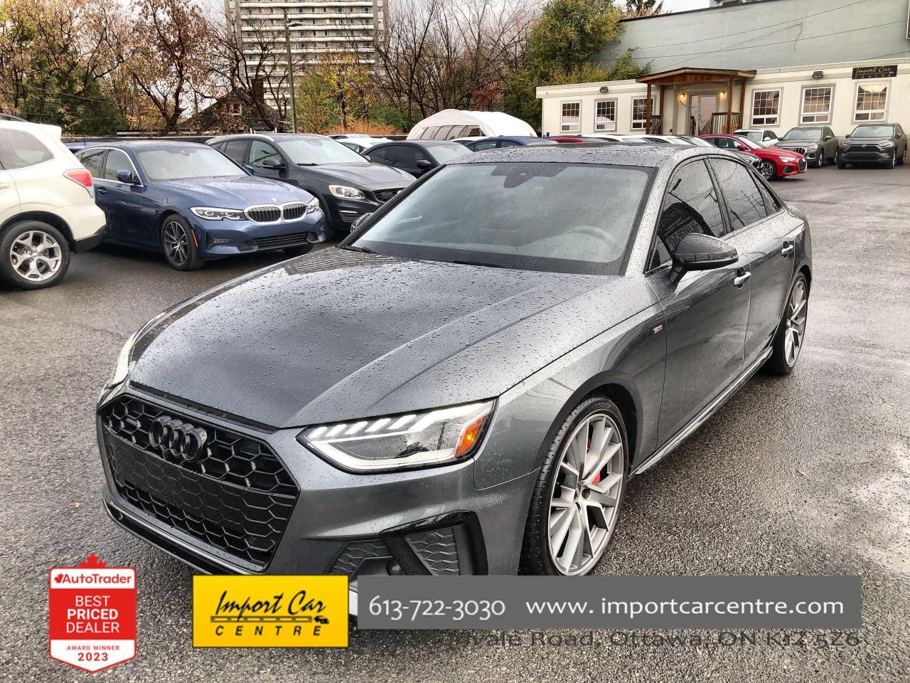 Used 2023 Audi A4 45 Progressiv SLINE, BLACK OPTICS PKG, LEATHER, NA for sale in Ottawa, ON