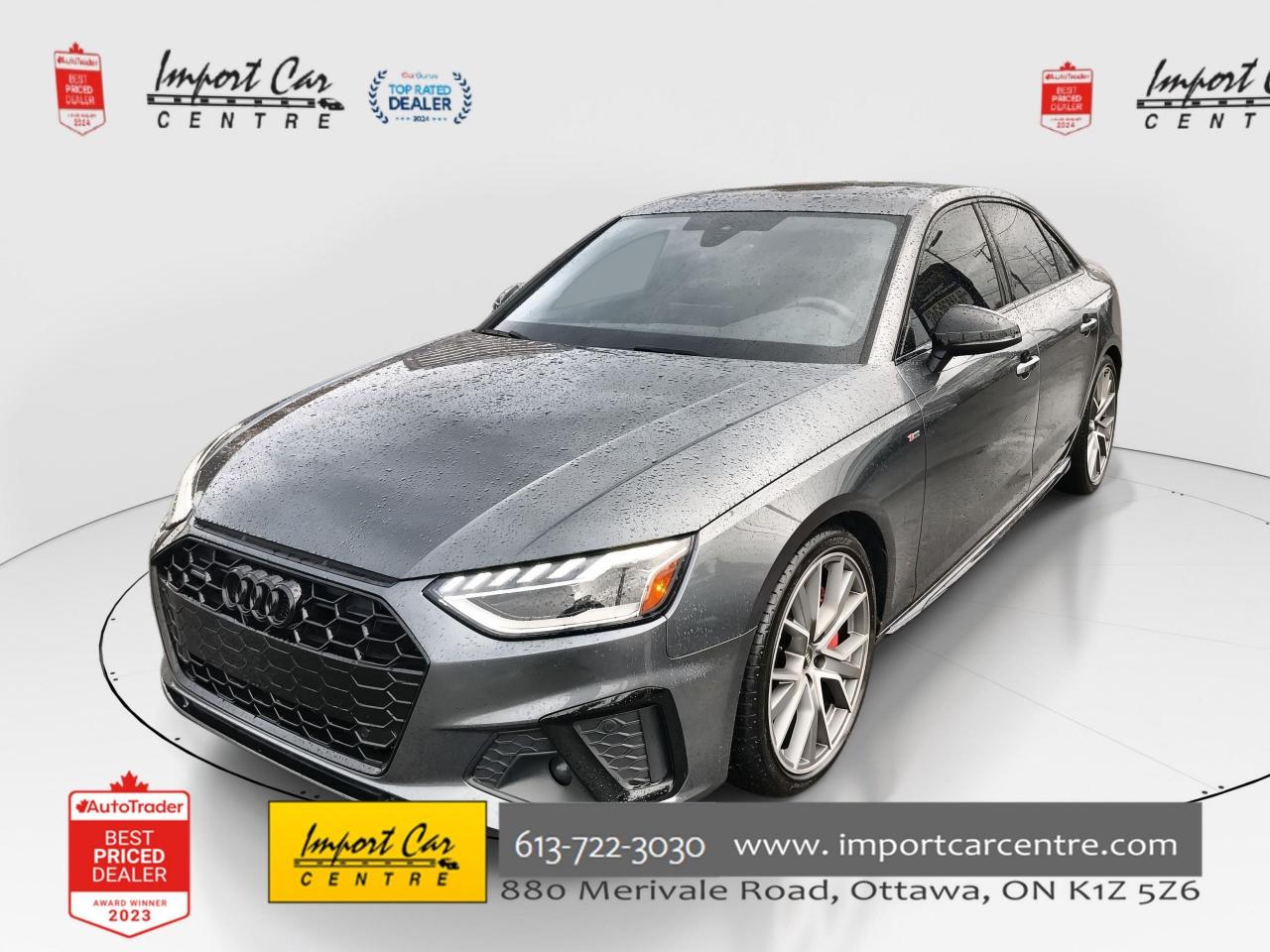 Used 2023 Audi A4 45 Progressiv SLINE COMPETITION PKG, SPORT SUSPENS for sale in Ottawa, ON