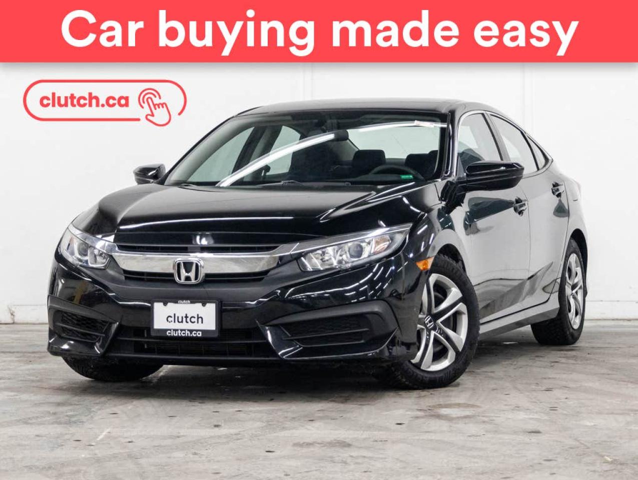 Used 2017 Honda Civic LX w/ Apple CarPlay & Android Auto, Heated Front Seats, Rearview Camera for sale in Toronto, ON