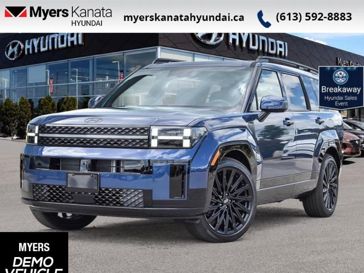 <br> <br>  Hello. <br> <br><br> <br> This atlantis blu SUV  has an automatic transmission.<br> <br> Our Santa Fes trim level is Ultimate Calligraphy. <br><br> <br>To apply right now for financing use this link : <a href=https://www.myerskanatahyundai.com/finance/ target=_blank>https://www.myerskanatahyundai.com/finance/</a><br><br> <br/>    This vehicle may qualify for $500 Military Program Bonus. Eligible customers may qualify for the Hyundai 0.50% Loyalty Finance Rate Reduction - certain restrictions may apply. 5.99% financing for 96 months. <br> Buy this vehicle now for the lowest weekly payment of <b>$189.34</b> with $0 down for 96 months @ 5.99% APR O.A.C. ( Plus applicable taxes -  $2596 and licensing fees    ).  Incentives expire 2024-12-02.  See dealer for details. <br> <br>This vehicle is located at Myers Kanata Hyundai 400-2500 Palladium Dr Kanata, Ontario. <br><br> Come by and check out our fleet of 30+ used cars and trucks and 60+ new cars and trucks for sale in Kanata.  o~o