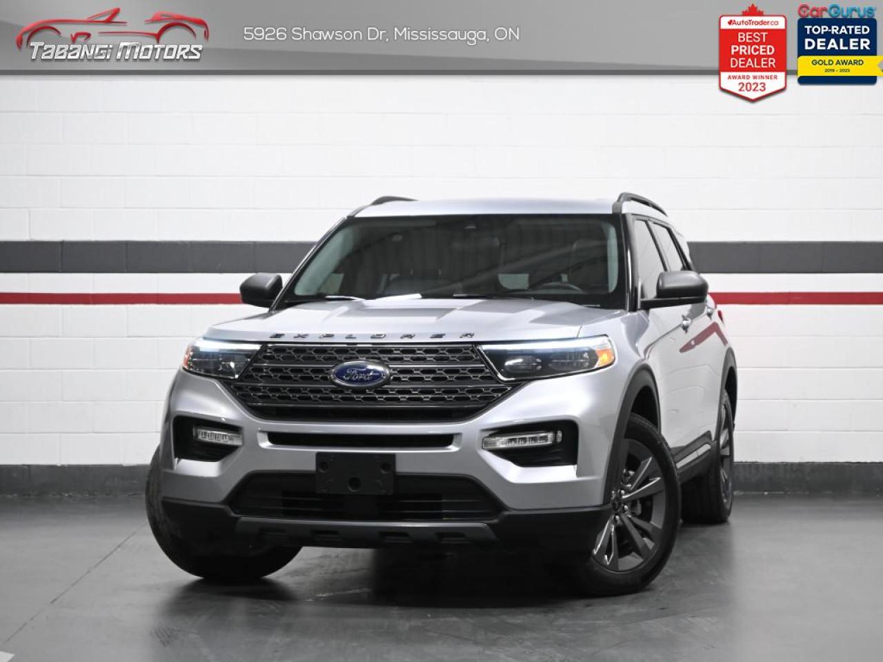 Used 2021 Ford Explorer XLT  White Leather Panoramic Roof Carplay Remote Start for sale in Mississauga, ON