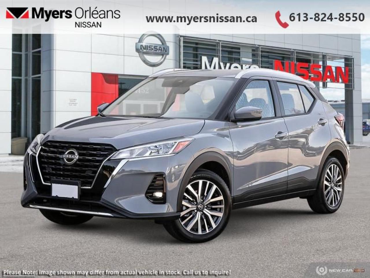 <br> <br>  Greetings. <br> <br><br> <br> This boulder grey pearl SUV  has an automatic transmission and is powered by a  122HP 1.6L 4 Cylinder Engine.<br> <br> Our Kicks Plays trim level is SV. <br><br> <br/>    6.49% financing for 84 months. <br> Payments from <b>$431.71</b> monthly with $0 down for 84 months @ 6.49% APR O.A.C. ( Plus applicable taxes -  $621 Administration fee included. Licensing not included.    ).  Incentives expire 2025-01-02.  See dealer for details. <br> <br> <br>LEASING:<br><br>Estimated Lease Payment: $373/m <br>Payment based on 4.99% lease financing for 39 months with $0 down payment on approved credit. Total obligation $14,550. Mileage allowance of 20,000 KM/year. Offer expires 2025-01-02.<br><br><br>We are proud to regularly serve our clients and ready to help you find the right car that fits your needs, your wants, and your budget.And, of course, were always happy to answer any of your questions.Proudly supporting Ottawa, Orleans, Vanier, Barrhaven, Kanata, Nepean, Stittsville, Carp, Dunrobin, Kemptville, Westboro, Cumberland, Rockland, Embrun , Casselman , Limoges, Crysler and beyond! Call us at (613) 824-8550 or use the Get More Info button for more information. Please see dealer for details. The vehicle may not be exactly as shown. The selling price includes all fees, licensing & taxes are extra. OMVIC licensed.Find out why Myers Orleans Nissan is Ottawas number one rated Nissan dealership for customer satisfaction! We take pride in offering our clients exceptional bilingual customer service throughout our sales, service and parts departments. Located just off highway 174 at the Jean DÀrc exit, in the Orleans Auto Mall, we have a huge selection of New vehicles and our professional team will help you find the Nissan that fits both your lifestyle and budget. And if we dont have it here, we will find it or you! Visit or call us today.<br> Come by and check out our fleet of 20+ used cars and trucks and 100+ new cars and trucks for sale in Orleans.  o~o