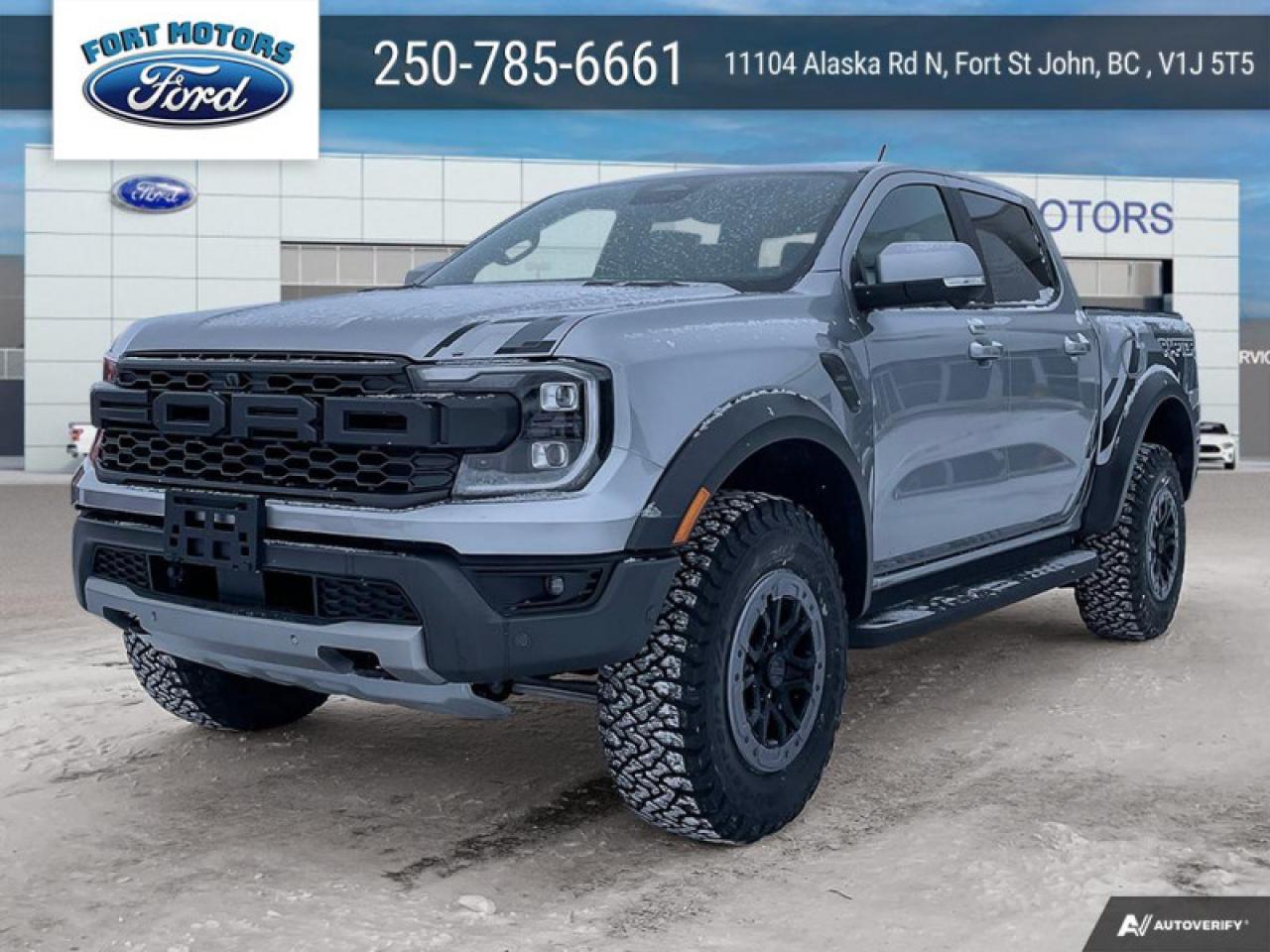 New 2024 Ford Ranger Raptor  - Leather Seats -  Heated Seat for sale in Fort St John, BC