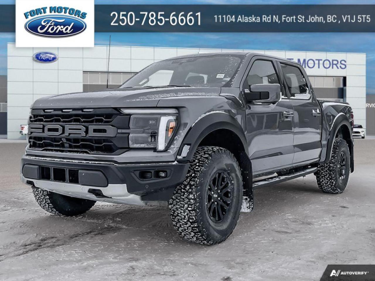 New 2024 Ford F-150 Raptor  - Leather Seats - Sunroof for sale in Fort St John, BC