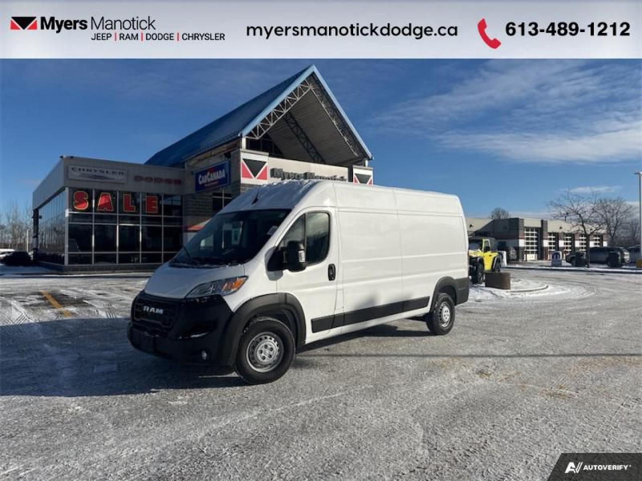 New 2025 RAM Cargo Van ProMaster 2500 High Roof 159  CONQUER THE WORKPLACE - $203.55 /Wk for sale in Ottawa, ON