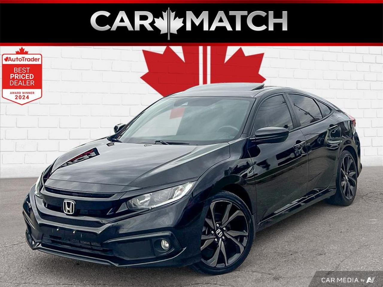 Used 2021 Honda Civic SPORT / ROOF / HTD SEATS / BACKCAM / NO ACCIDENTS for sale in Cambridge, ON