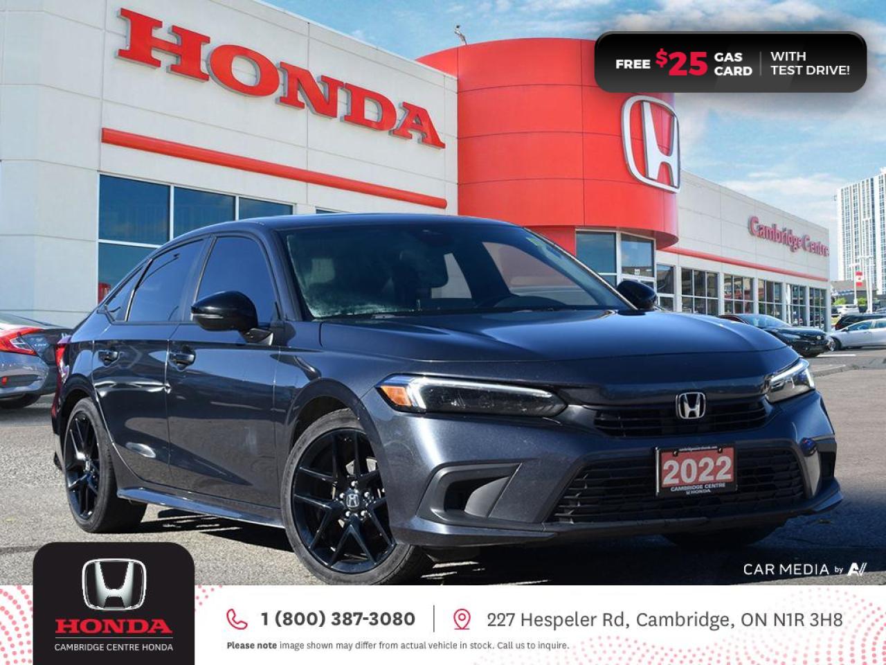 Used 2022 Honda Civic Sport HONDA SENSING TECHNOLOGIES | REARVIEW CAMERA | APPLE CARPLAY™/ANDROID AUTO™ for sale in Cambridge, ON