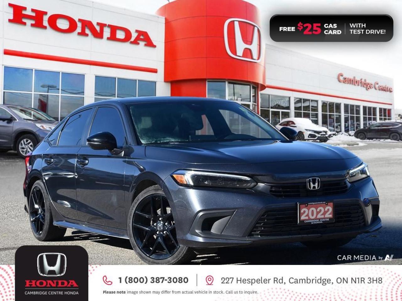 Used 2022 Honda Civic Sport HONDA SENSING TECHNOLOGIES | REARVIEW CAMERA | APPLE CARPLAY™/ANDROID AUTO™ for sale in Cambridge, ON