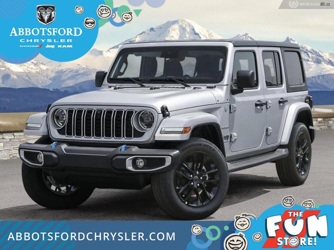 New 2024 Jeep Wrangler 4XE Sahara  - Heated Seats for sale in Abbotsford, BC