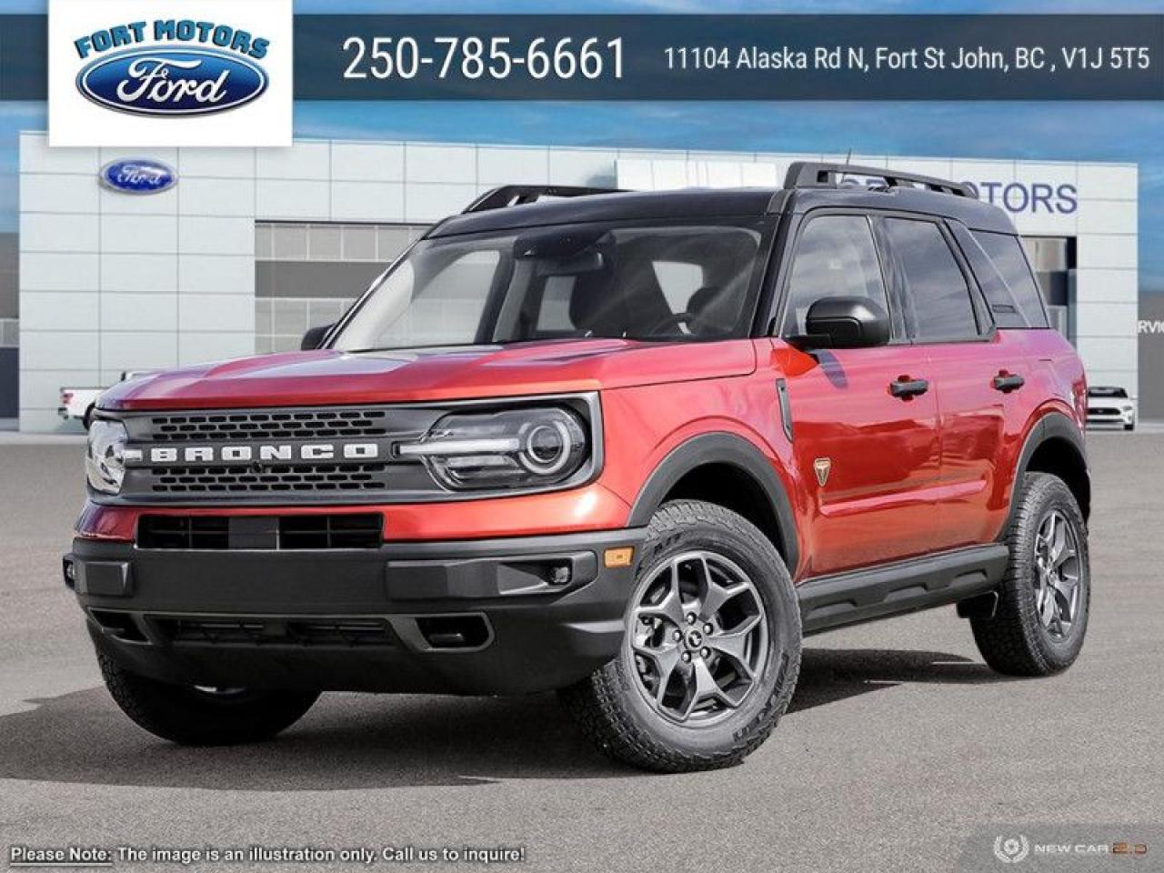 New 2024 Ford Bronco Sport Badlands  - Leather Seats for sale in Fort St John, BC