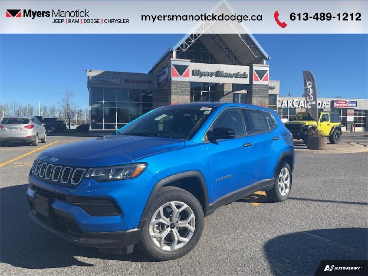 New 2025 Jeep Compass Sport  - Heated Seats -  LED Lights - $112.36 /Wk for sale in Ottawa, ON