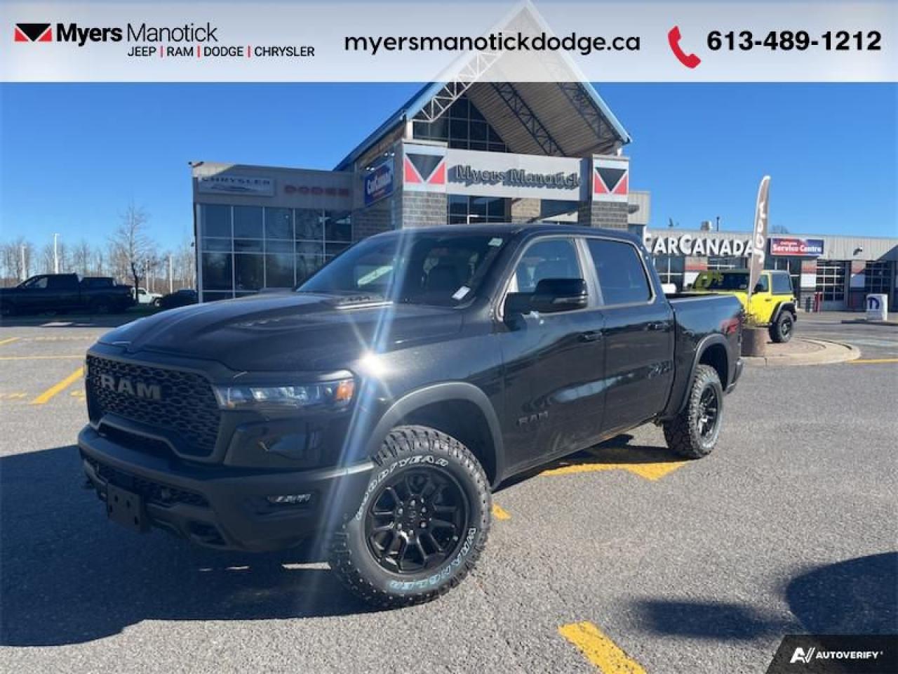 New 2025 RAM 1500 Rebel  - $263.09 /Wk for sale in Ottawa, ON